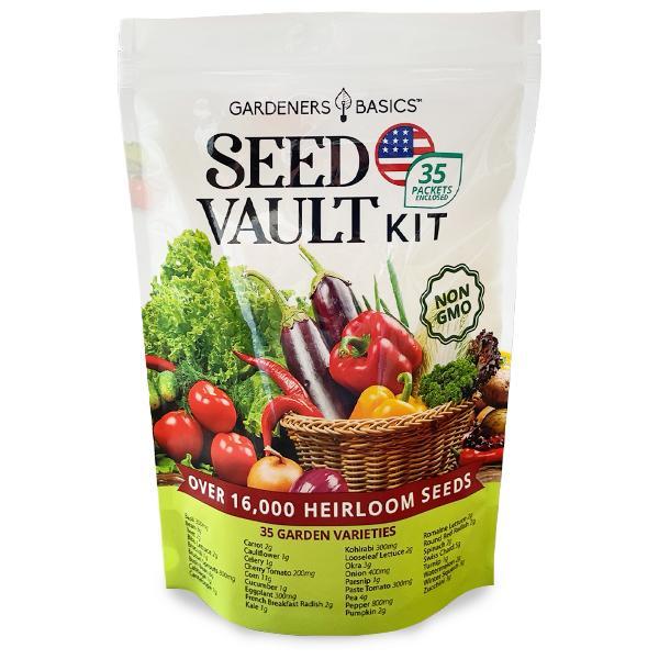 🥦Ultimate Survival Seed Vault (15000 Seeds ) – 35 Variety Pack with 3-Year Shelf Life🌿 