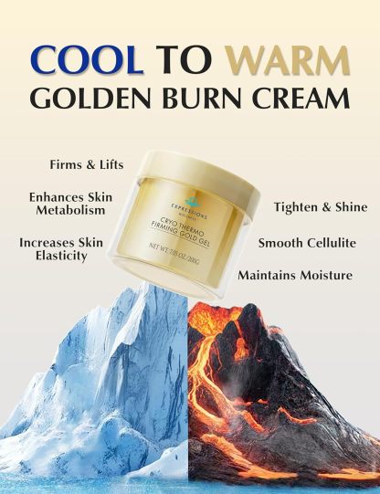Skin Tightening Cellulite Cream for Body: Golden Sweat Hot Cream for Loose Skin