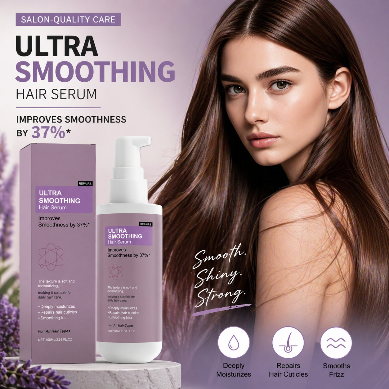 Ultra Smoothing Hair Serum – Reduce Frizz & Deep Hydration 