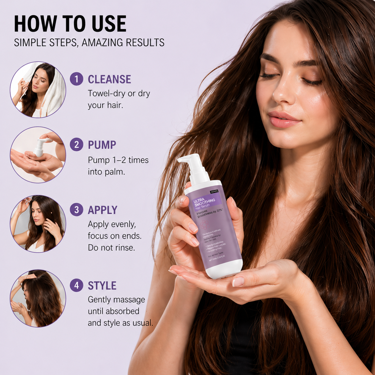 Ultra Smoothing Hair Serum – Reduce Frizz & Deep Hydration 
