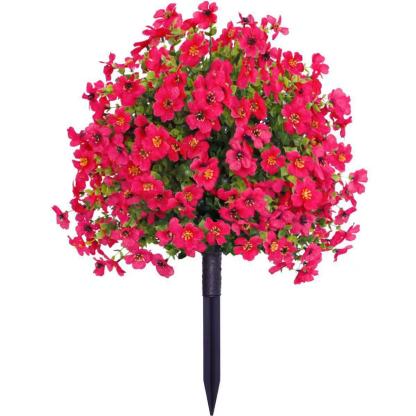 🌸 Artificial Flowers for Outdoor Indoor Garden Home Decoration, Faux Flower Daisy with Eucalyptus Leaves Fake Plants Greenery Boxwood Porch Patio, Artificial Mixed Flower 🌿 