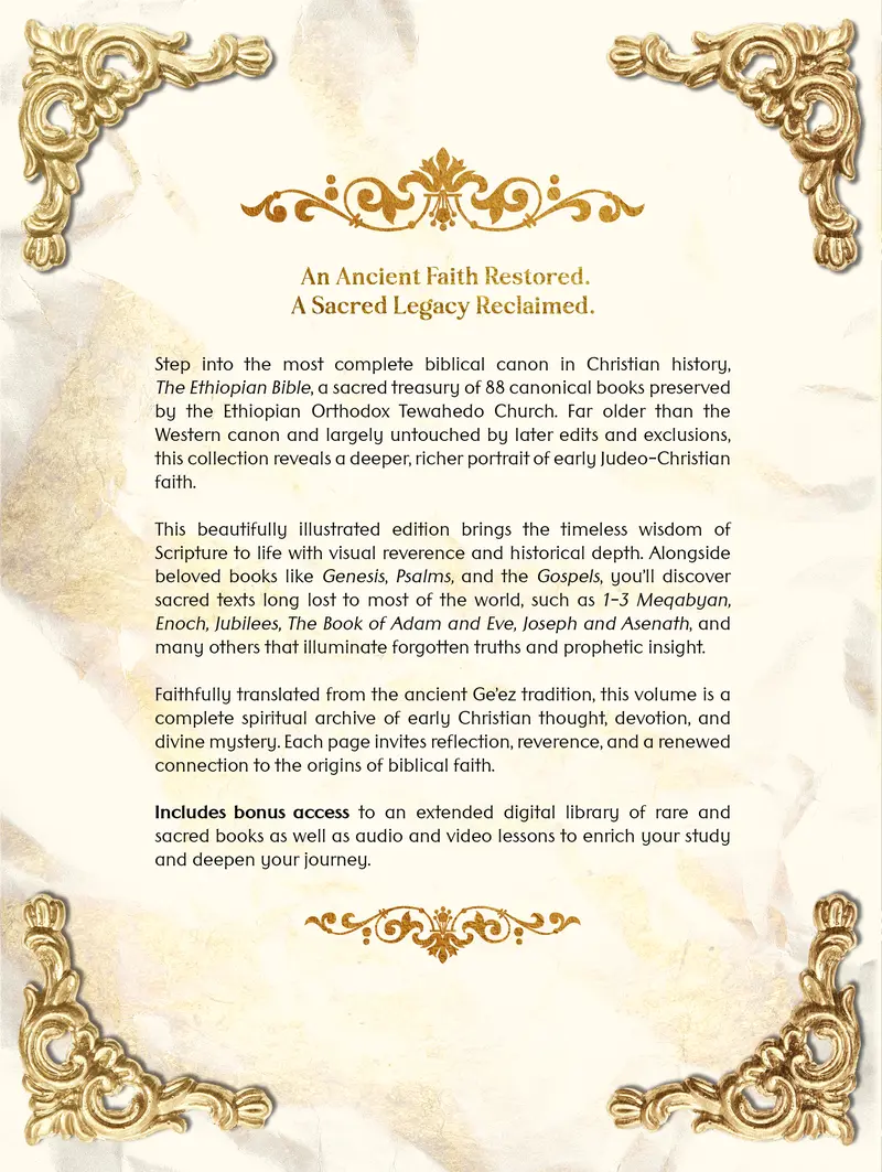 THE COMPLETE ETHIOPIAN BIBLE 88 Scriptures: including Missing Apocrypha, Book of Enoch, Jubilees