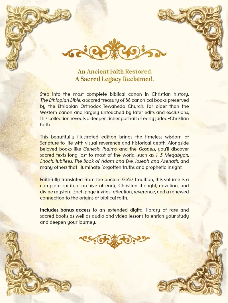 THE COMPLETE ETHIOPIAN BIBLE 88 Scriptures: including Missing Apocrypha, Book of Enoch, Jubilees