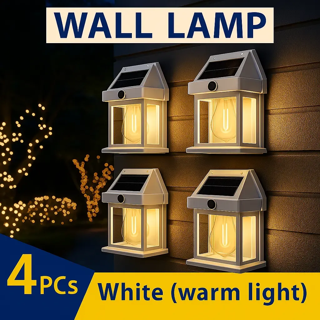 Solar Outdoor Wall Lights with Motion Sensor - Waterproof IP65 Garden Security Lighting, 3 Modes Auto Dusk to Dawn, Wireless Decorative Lamp for Patio, Villa, Pathway (Modern Black Design)