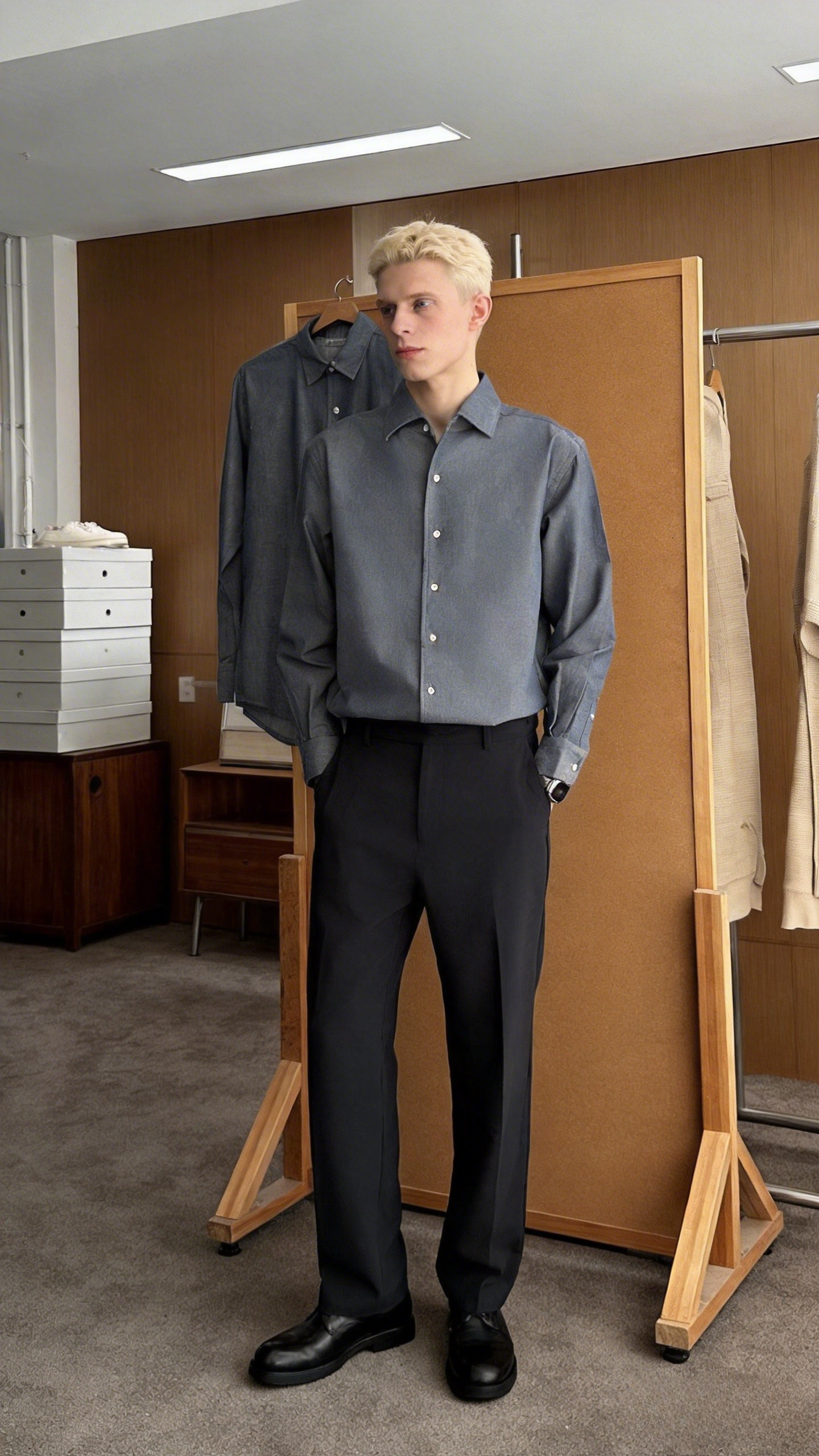 🔥Don’t Miss Out🔥Northern Lights Blue Shirt