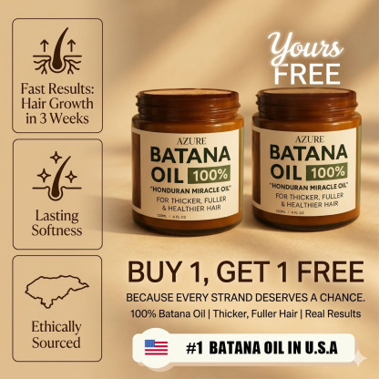 🌟The Secret to Fuller Hair! ⚡50K+ Sold-🔥-100% Natural Batana Oil: Stimulate Roots Fast!