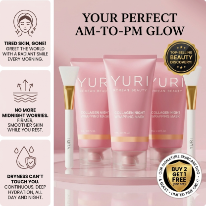 🏆 #1 Korean Anti-Aging Mask - Collagen Night Wrapping Mask