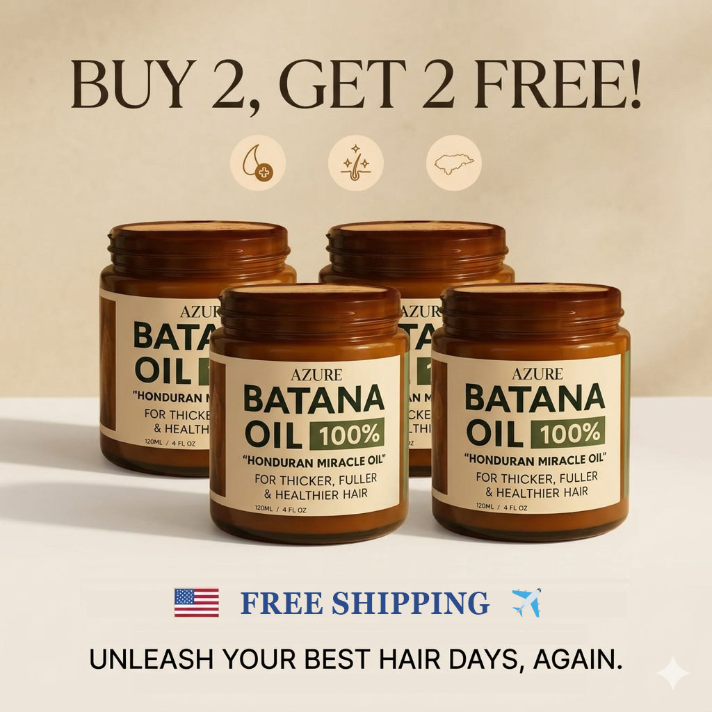 🌟The Secret to Fuller Hair! ⚡50K+ Sold-🔥-100% Natural Batana Oil: Stimulate Roots Fast!