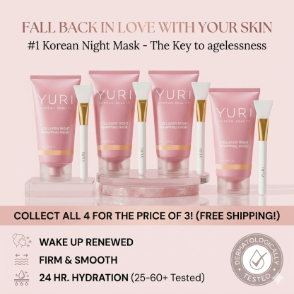 🏆 #1 Korean Anti-Aging Mask - Collagen Night Wrapping Mask