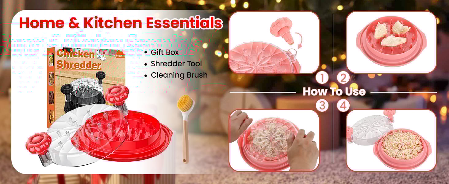 鸡肉切丝器 大号鸡胸肉切丝器工具扭毛刷 家庭必备厨房小工具