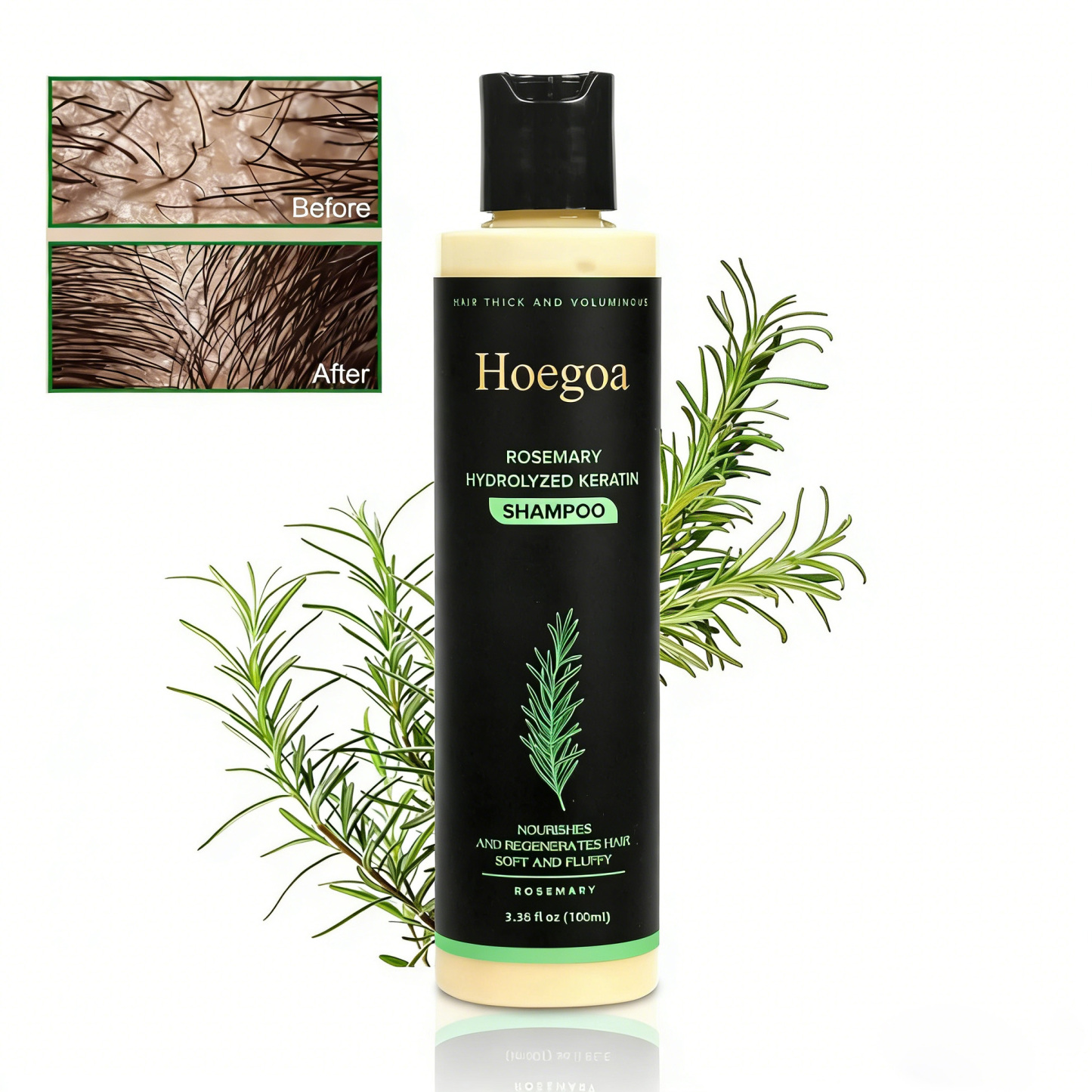 Tgideas Organic Rosemary Hair Growth Shampoo 