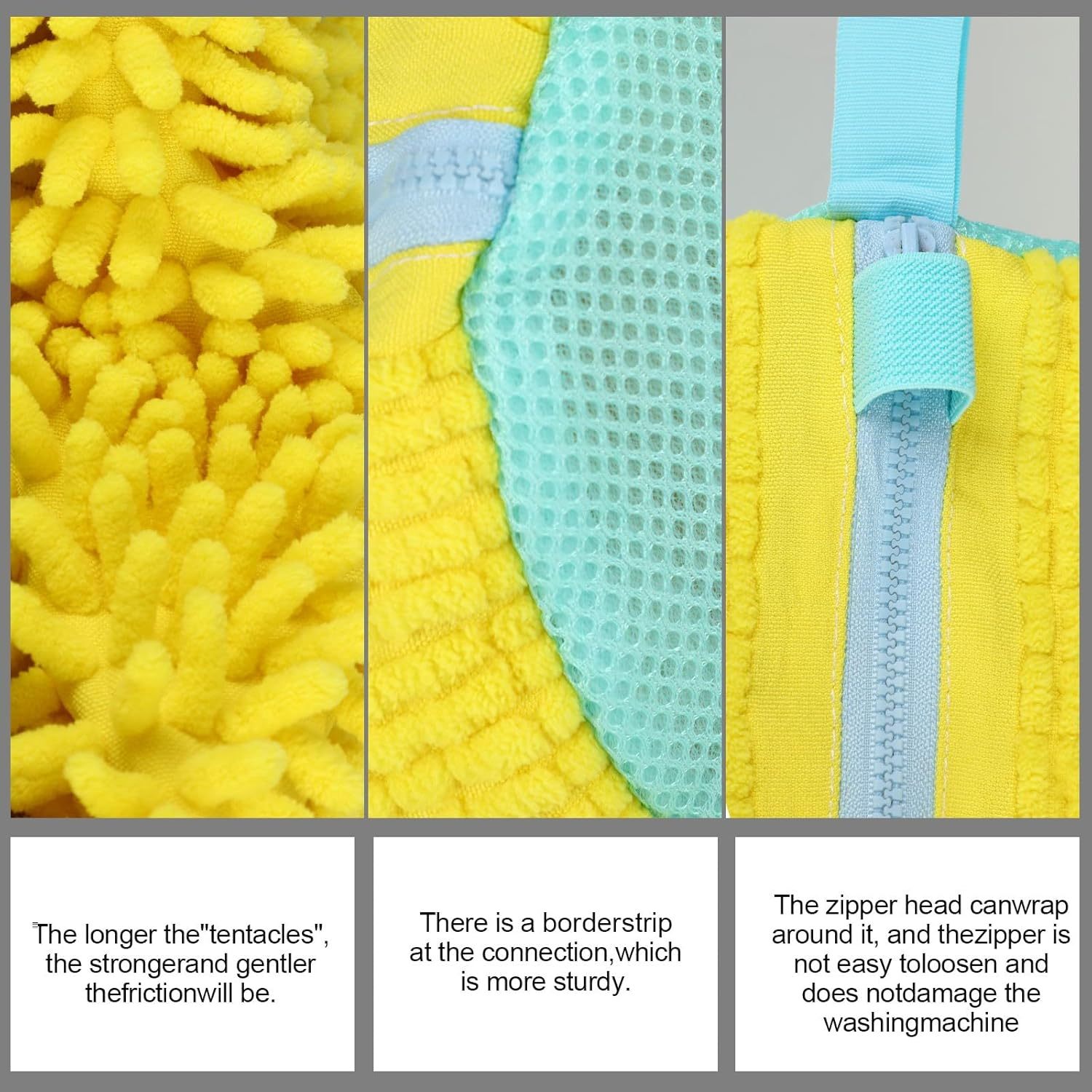 Chenille Microfiber Shoe Washing Machine Bag 