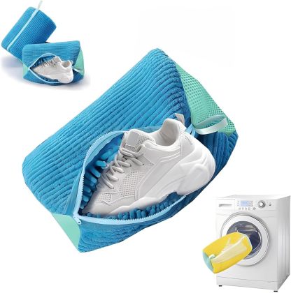 Chenille Microfiber Shoe Washing Machine Bag 
