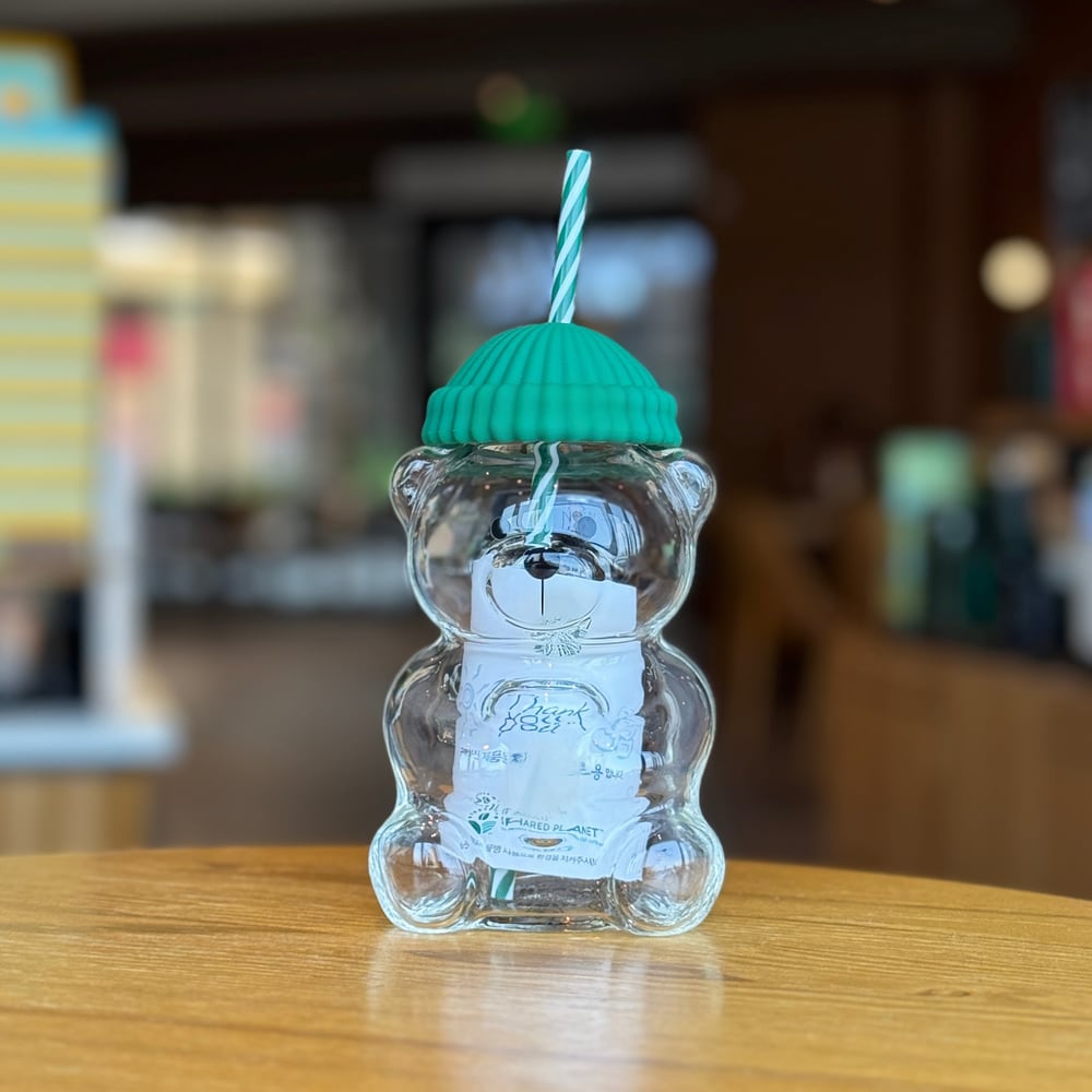 🐻Starbucks glass bear cup 20oz✨Buy 2 Free Shipping🔥 
