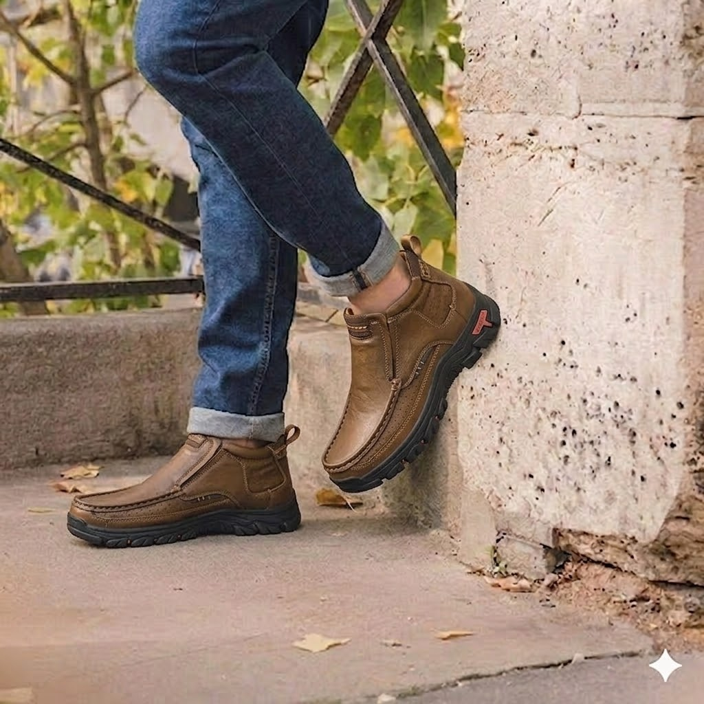 SCSluxe™ Waterproof Non-Slip Ankle Boots – Soft Comfort & Orthopedic Support