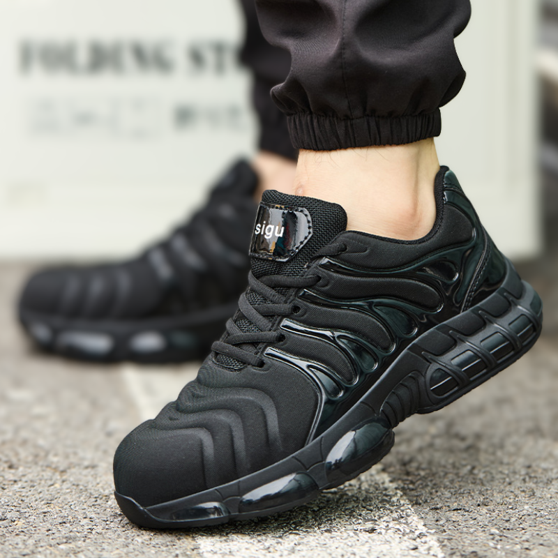 Lightweight Steel Toe Shoes for Men & Women – Puncture Proof Work Sneakers with Kevlar Midsole, Slip Resistant Safety Composite Toe