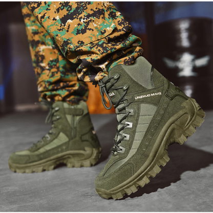 SCSluxe®️ Mens Orthopedic Support Anti-Puncture Work Boots Waterproof Anti-Sprain Hiking Boots(🎁Free Socks + Free Shipping Today🧦)-SCSLUXE