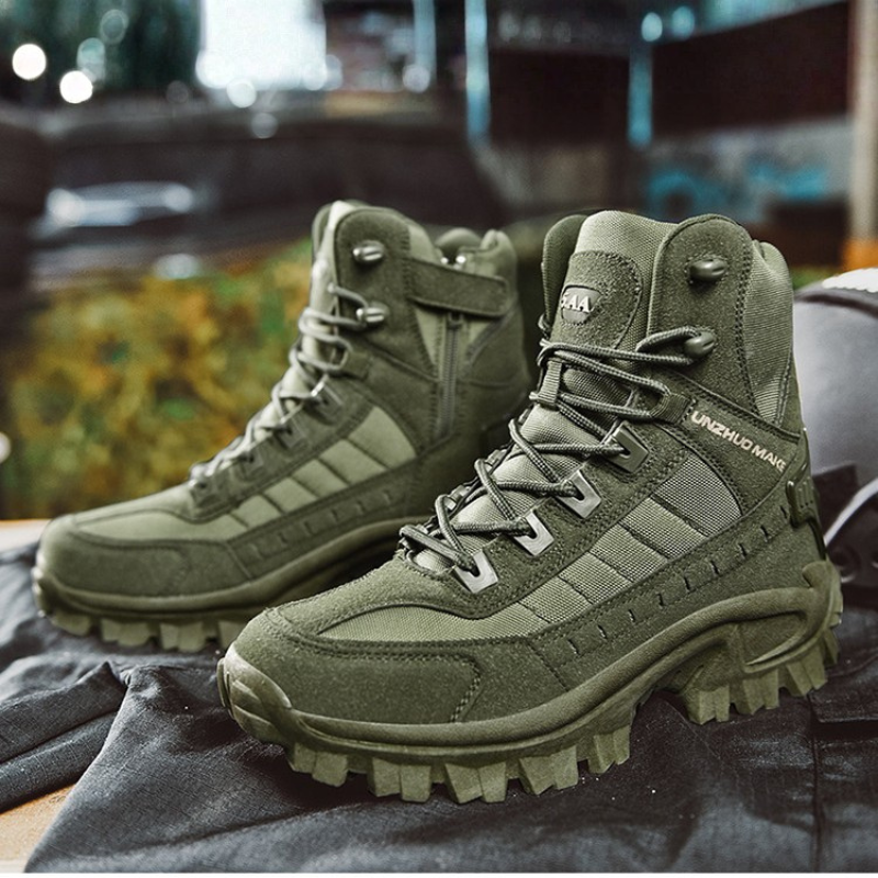 SCSluxe®️ Mens Orthopedic Support Anti-Puncture Work Boots Waterproof Anti-Sprain Hiking Boots(🎁Free Socks + Free Shipping Today🧦)
