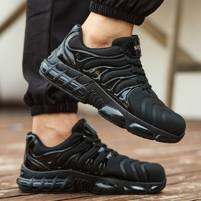 Lightweight Steel Toe Shoes for Men & Women – Puncture Proof Work Sneakers with Kevlar Midsole, Slip Resistant Safety Composite Toe