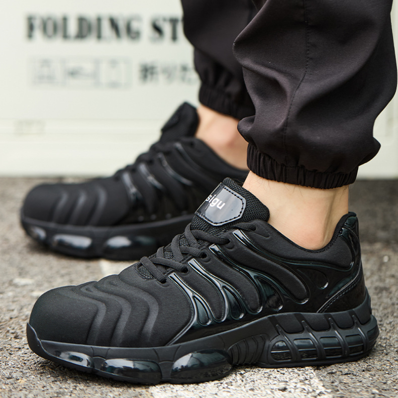 Lightweight Steel Toe Shoes for Men & Women – Puncture Proof Work Sneakers with Kevlar Midsole, Slip Resistant Safety Composite Toe