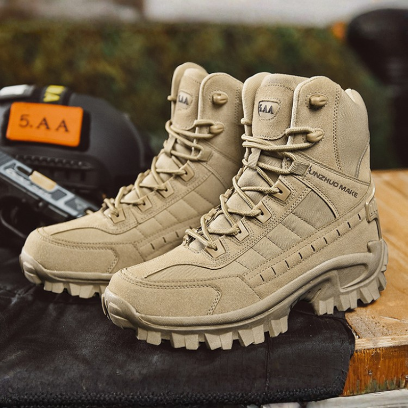 SCSluxe®️ Mens Orthopedic Support Anti-Puncture Work Boots Waterproof Anti-Sprain Hiking Boots(🎁Free Socks + Free Shipping Today🧦)