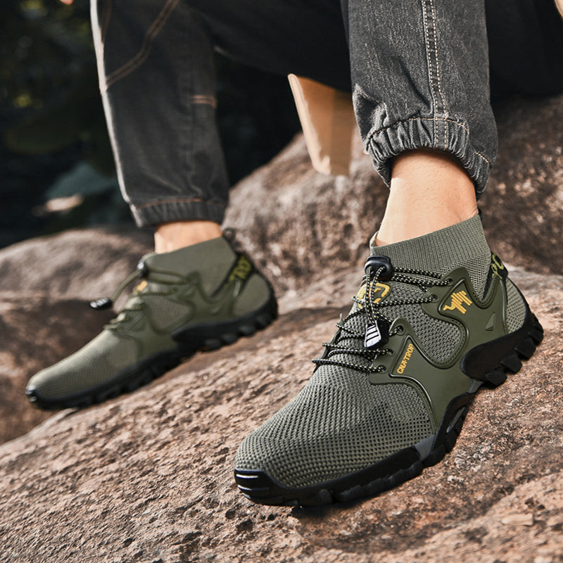 Men's Brand Hiking Shoes Outdoor Shoes Waterproof Non-slip Nnti-sprain