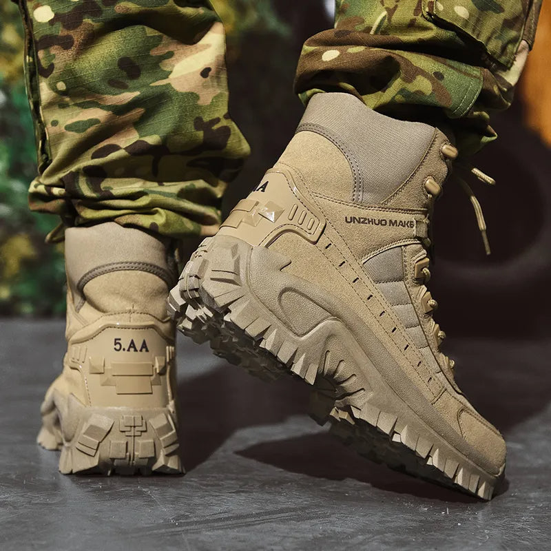 Men's Men Waterproof Non-Slip Hiking Boots Orthopedic Support Anti-Smash Anti-Puncture Work Boots (🎁Free Socks + Free shiping🧦)-SCSLUXE
