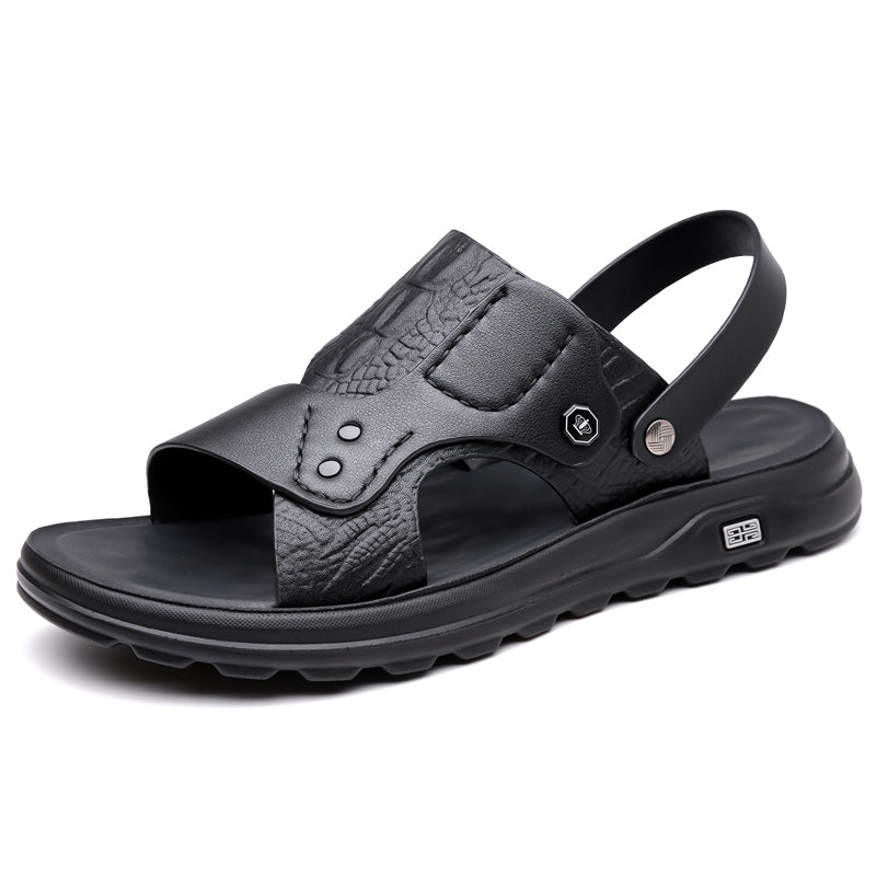 (⏰Limited Time Sale 49% OFF 🔥)Premium Leather Men’s Vintage Sandals – Open-Toe Design, Breathable & Lightweight, Durable Anti-Slip Sole, All-Day Comfort for Walking, Vacation, and Daily Wear-SCSLUXE