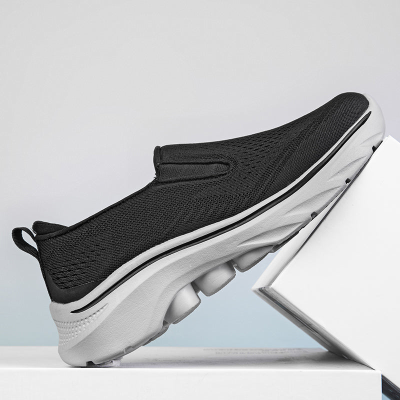 Men's Slip-On Running Walking Shoes - Zero Laces Comfort, Non-Slip Traction & Cushioned Support-SCSLUXE