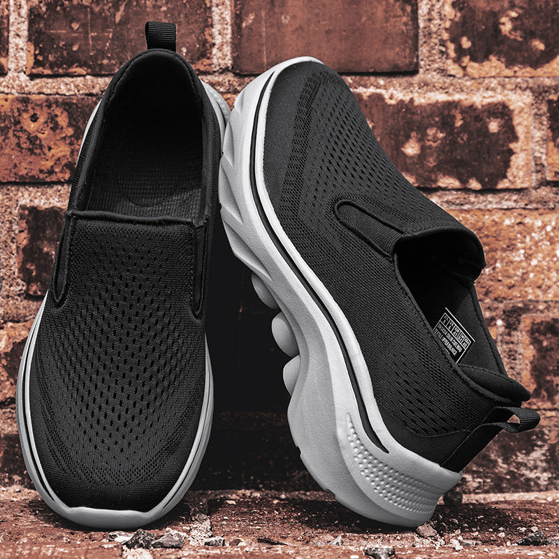 Men's Slip-On Running Walking Shoes - Zero Laces Comfort, Non-Slip Traction & Cushioned Support-SCSLUXE