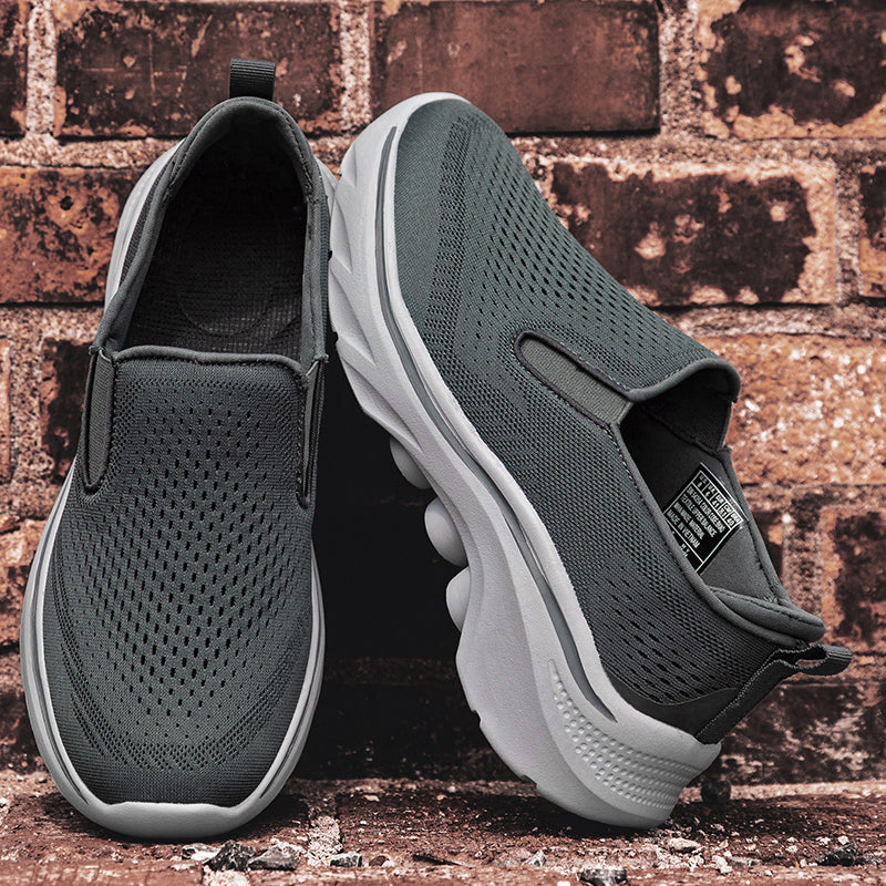 Men's Slip-On Running Walking Shoes - Zero Laces Comfort, Non-Slip Traction & Cushioned Support-SCSLUXE