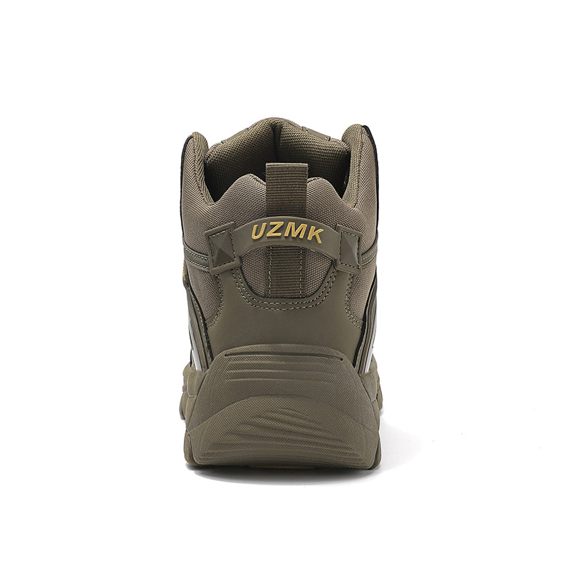 (🔥Last Day Promotion 70% OFF 🎁) Men’s Leather Hiking and Work Boots, Waterproof Lightweight Orthopedic Comfort, Slip Resistant Anti Puncture, Shock Absorbing Arch and Ankle Support, for Wet Trails Construction and Long Walks-SCSLUXE