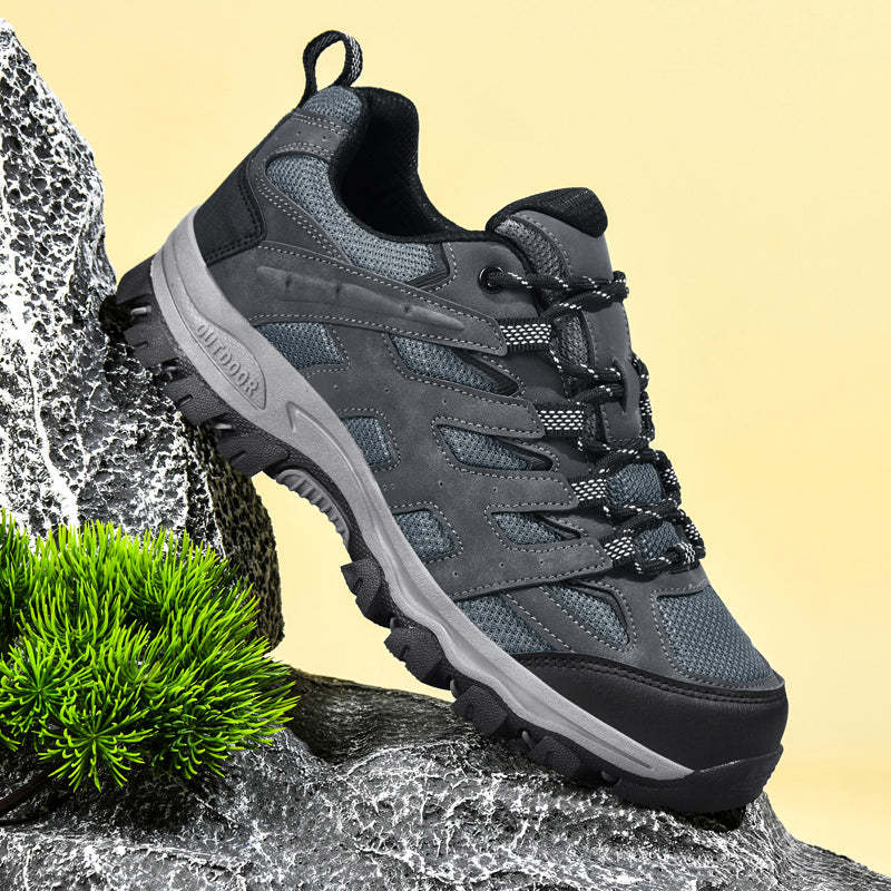 Men's Outdoor Hiking Work Boots - Slip-Resistant & Abrasion-Proof for Mountain/Construction-SCSLUXE