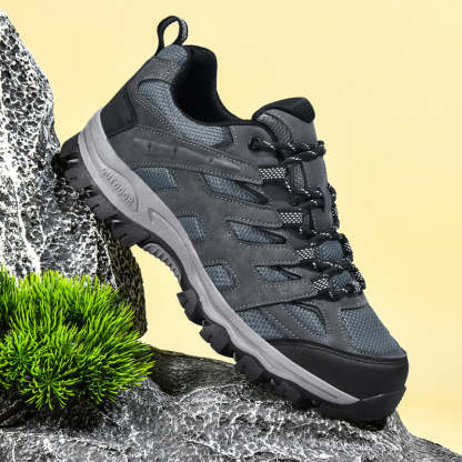 Men's Outdoor Hiking Work Boots - Slip-Resistant & Abrasion-Proof for Mountain/Construction-SCSLUXE