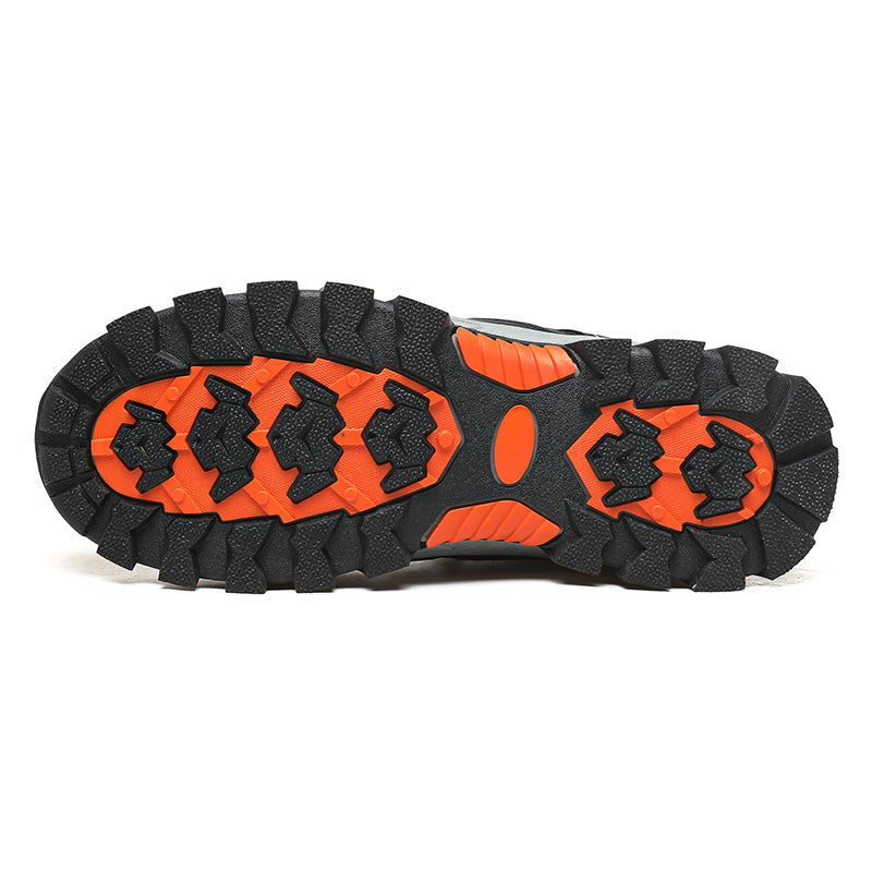 Men's Outdoor Hiking Work Boots - Slip-Resistant & Abrasion-Proof for Mountain/Construction
