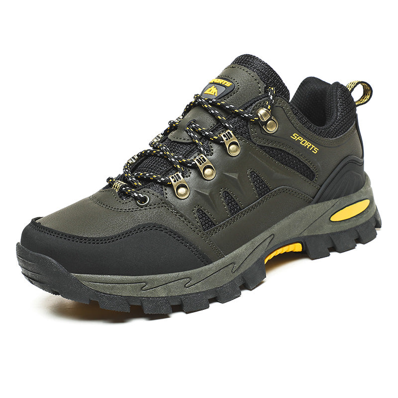 Men's Outdoor Hiking Work Boots - Slip-Resistant & Abrasion-Proof for Mountain/Construction