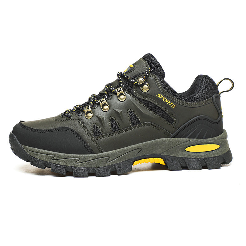 Men's Outdoor Hiking Work Boots - Slip-Resistant & Abrasion-Proof for Mountain/Construction
