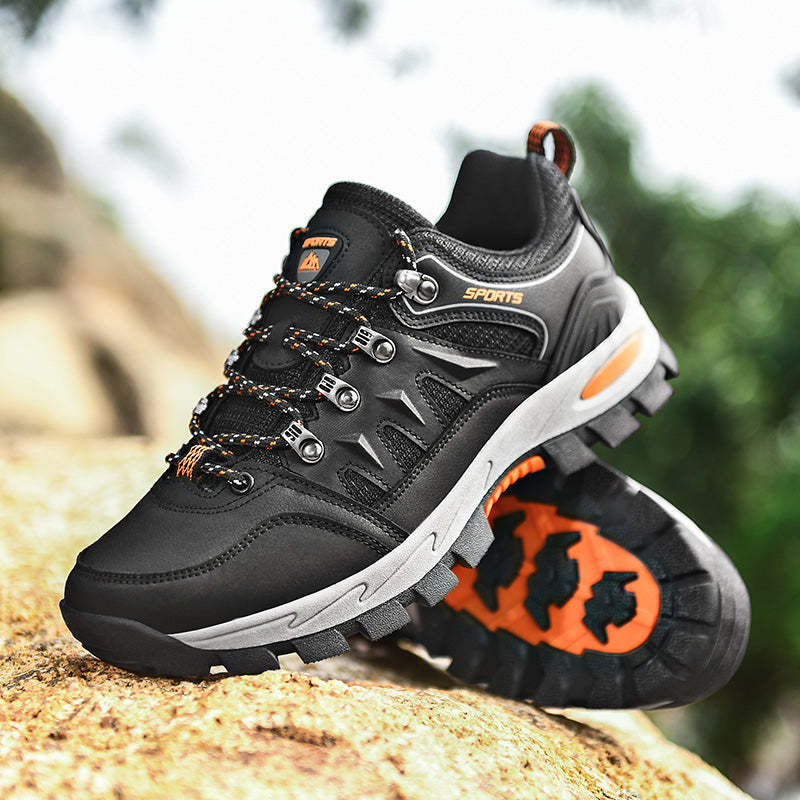 Men's Outdoor Hiking Work Boots - Slip-Resistant & Abrasion-Proof for Mountain/Construction
