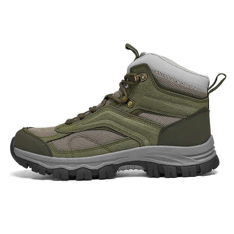 Men's Waterproof Hiking Boots - Breathable Quick-Dry Upper,Mountain Trekking & Outdoor Adventures | All-Terrain Grip & Abrasion-Proof-SCSLUXE