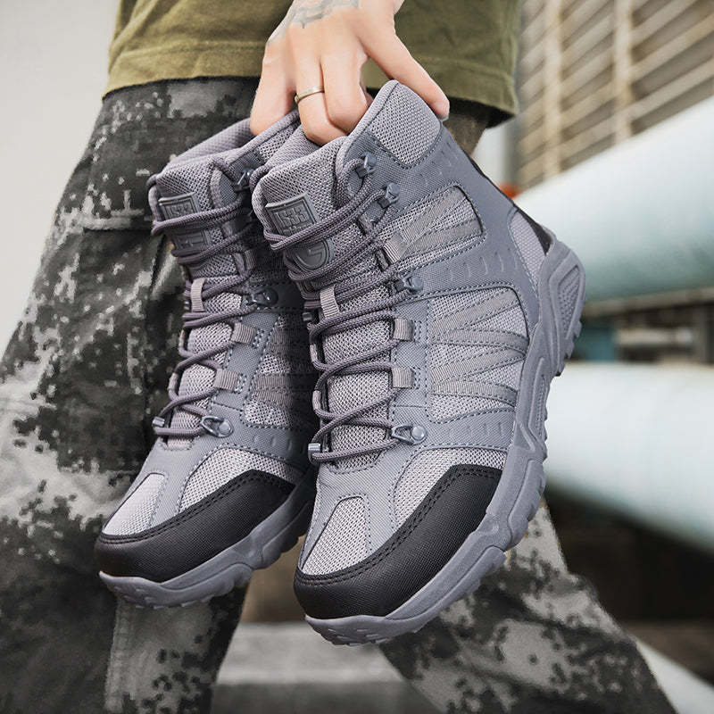 Men’s Tactical Work & Hiking Boots – High Ankle Support, Slip-Resistant, All-Day Pain Relief Comfort