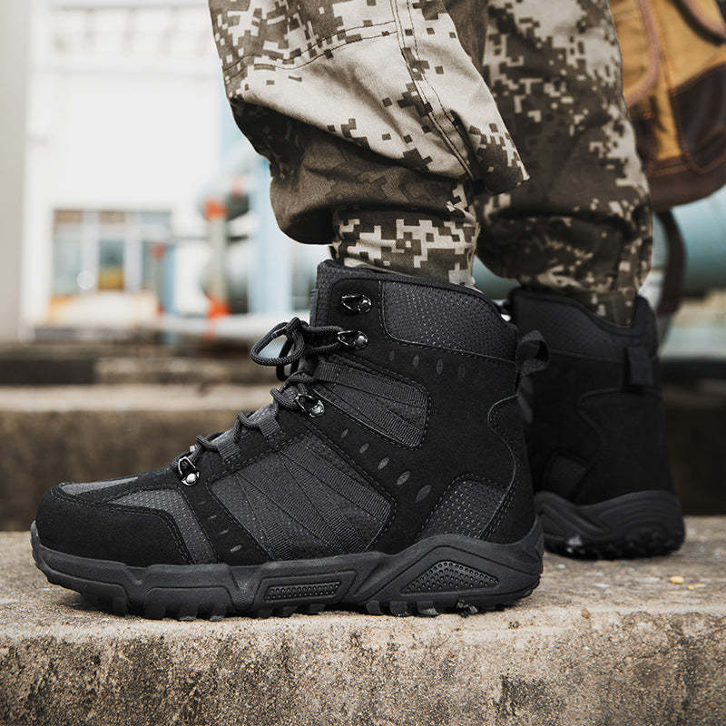 Men’s Tactical Work & Hiking Boots – High Ankle Support, Slip-Resistant, All-Day Pain Relief Comfort
