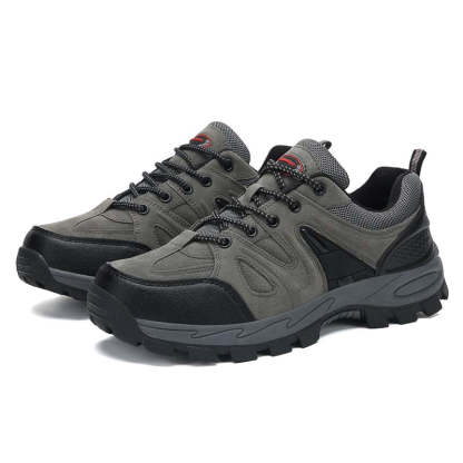 Men's Orthopedic Arch Support Wide Toe Ankle Support Hiking Shoes Waterproof Non-slip Anti-puncture Work Shoes-SCSLUXE