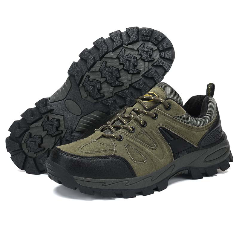 Men's Orthopedic Arch Support Wide Toe Ankle Support Hiking Shoes Waterproof Non-slip Anti-puncture Work Shoes-SCSLUXE