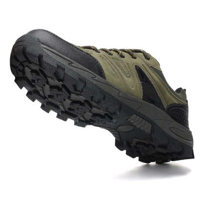 Men's Orthopedic Arch Support Wide Toe Ankle Support Hiking Shoes Waterproof Non-slip Anti-puncture Work Shoes-SCSLUXE