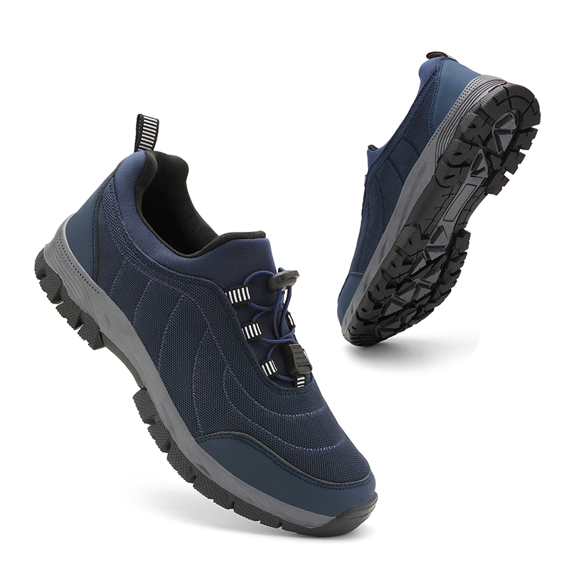 Men‘s’ Slip-On Running Walking Shoes - Zero Laces Comfort, Non-Slip Traction & Cushioned Support