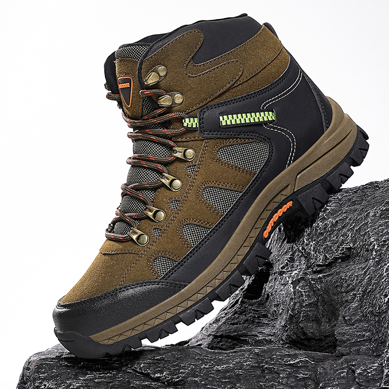 Walk Pain-Free Again — Men’s Waterproof Hiking & Work Boots with Arch Support & Wide Toe Comfort