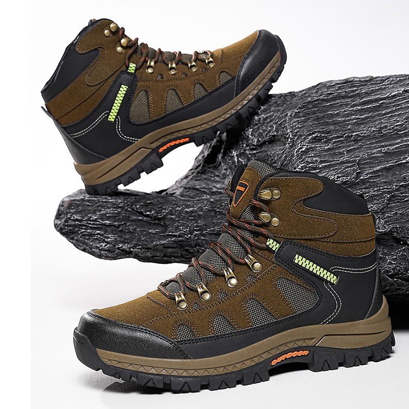 Walk Pain-Free Again — Men’s Waterproof Hiking & Work Boots with Arch Support & Wide Toe Comfort