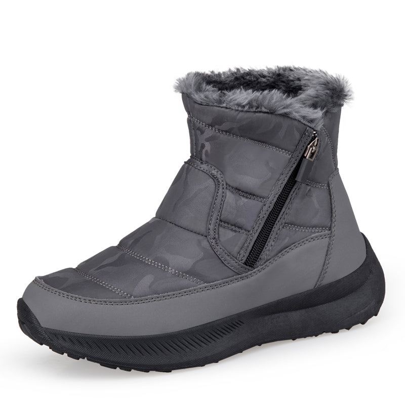 Men’s Puffer Winter Boots – Windproof & Waterproof, Non-Slip, Warm Fur