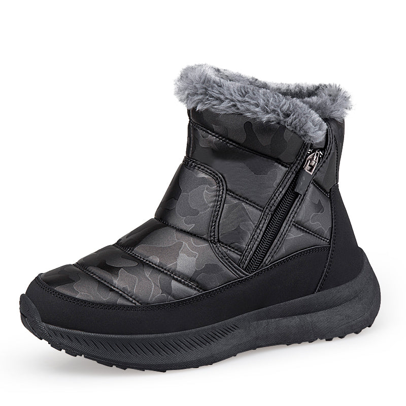 Men’s Puffer Winter Boots – Windproof & Waterproof, Non-Slip, Warm Fur