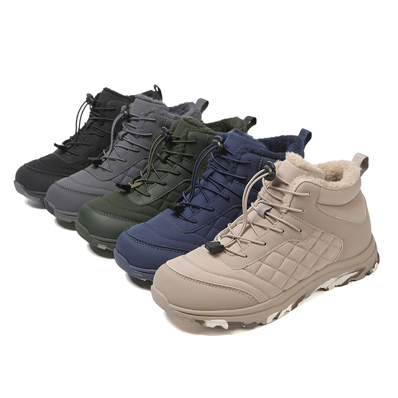 Men Combat Boots Waterproof Non-Slip Hiking Boots Anti-Puncture Anti-Sprain Work Boots